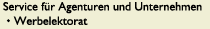 Service f�r Agenturen
